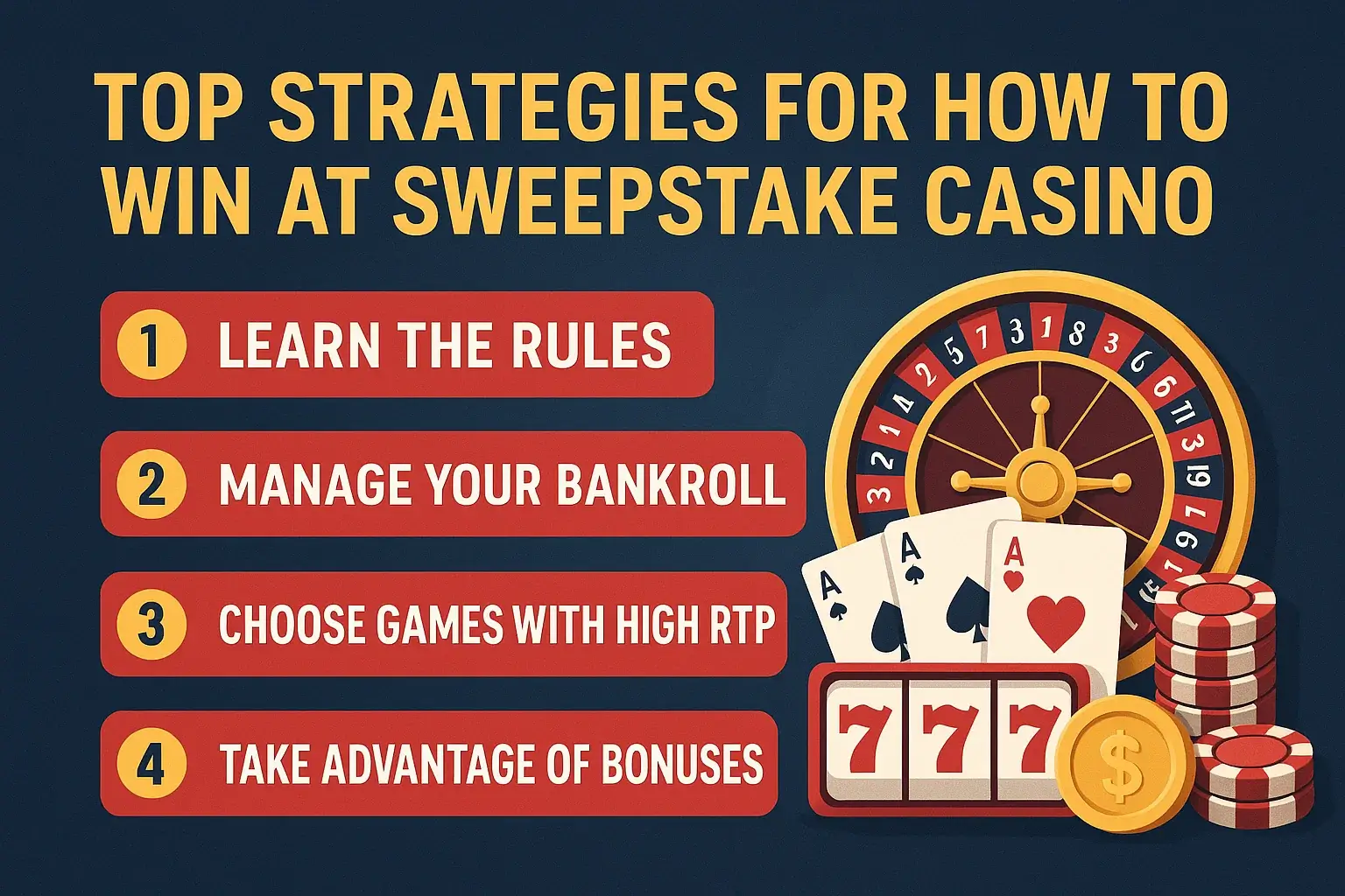 Top Strategies for How to Win at Sweepstake Casino